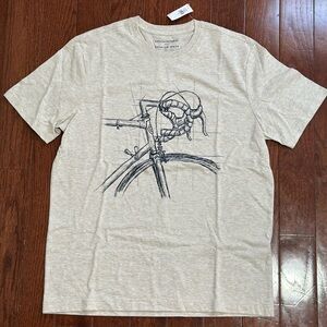 Banana Republic Beige Graphic Men's Shirt